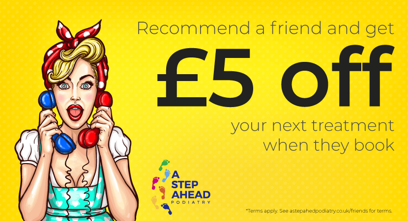 Recommend a friend and get £5 off your next treatment